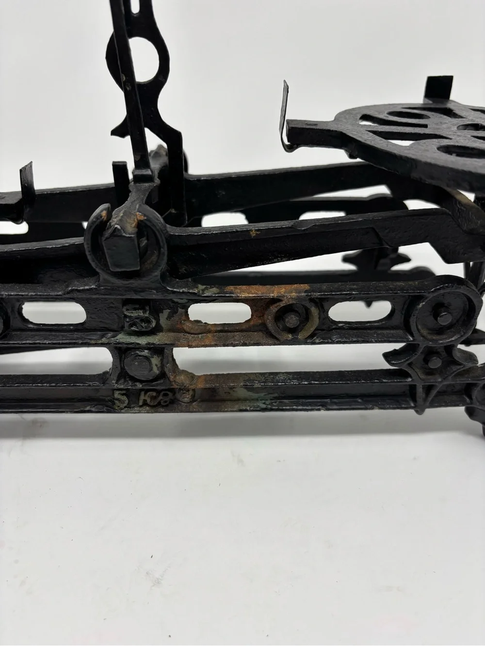 Antique Cast Iron Mercantile Balance Scale 5KG Decorative As-Is